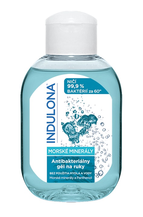 Indulona Antibakteriální gel na ruce- Mořské minerály, 100ml