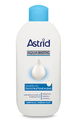 ASTRID AQUA BIOTIC čistící pleťové mléko, normální a smíšená pleť, 200 ml