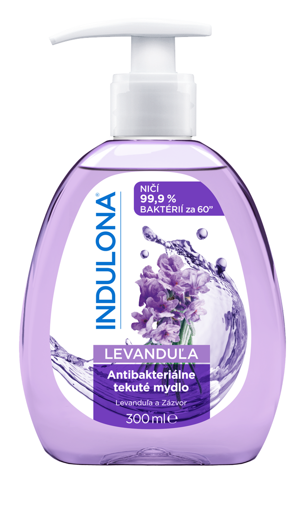 Indulona Antibakteriální tekuté mýdlo- Levandule, 300ml