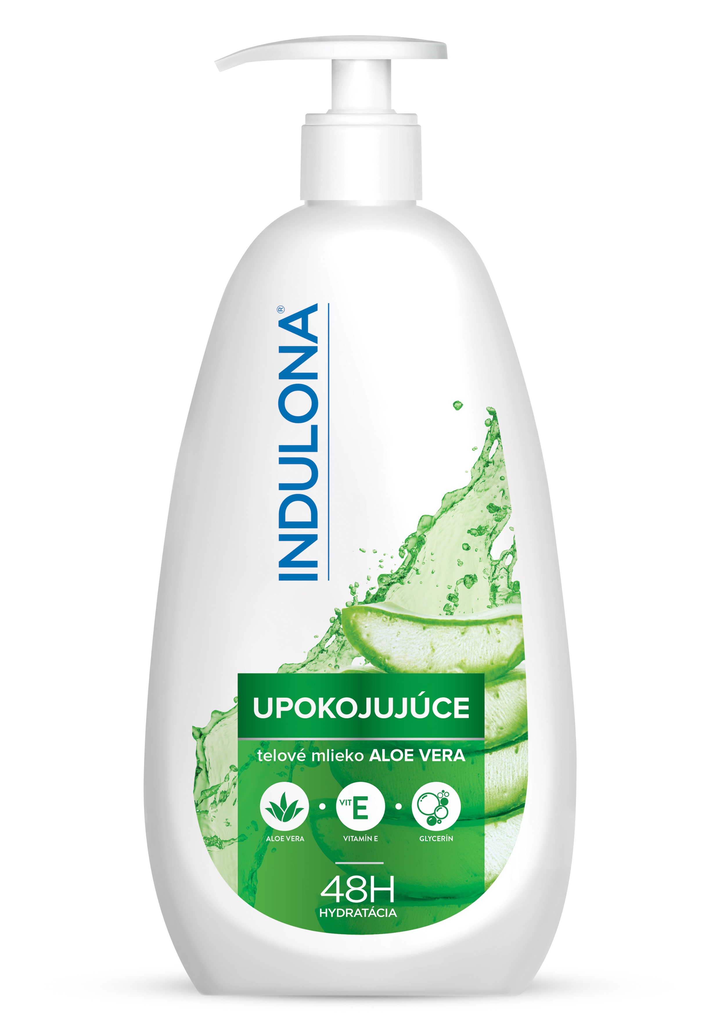 Indulona Zklidňující tělové mléko- Aloe vera, 400ml