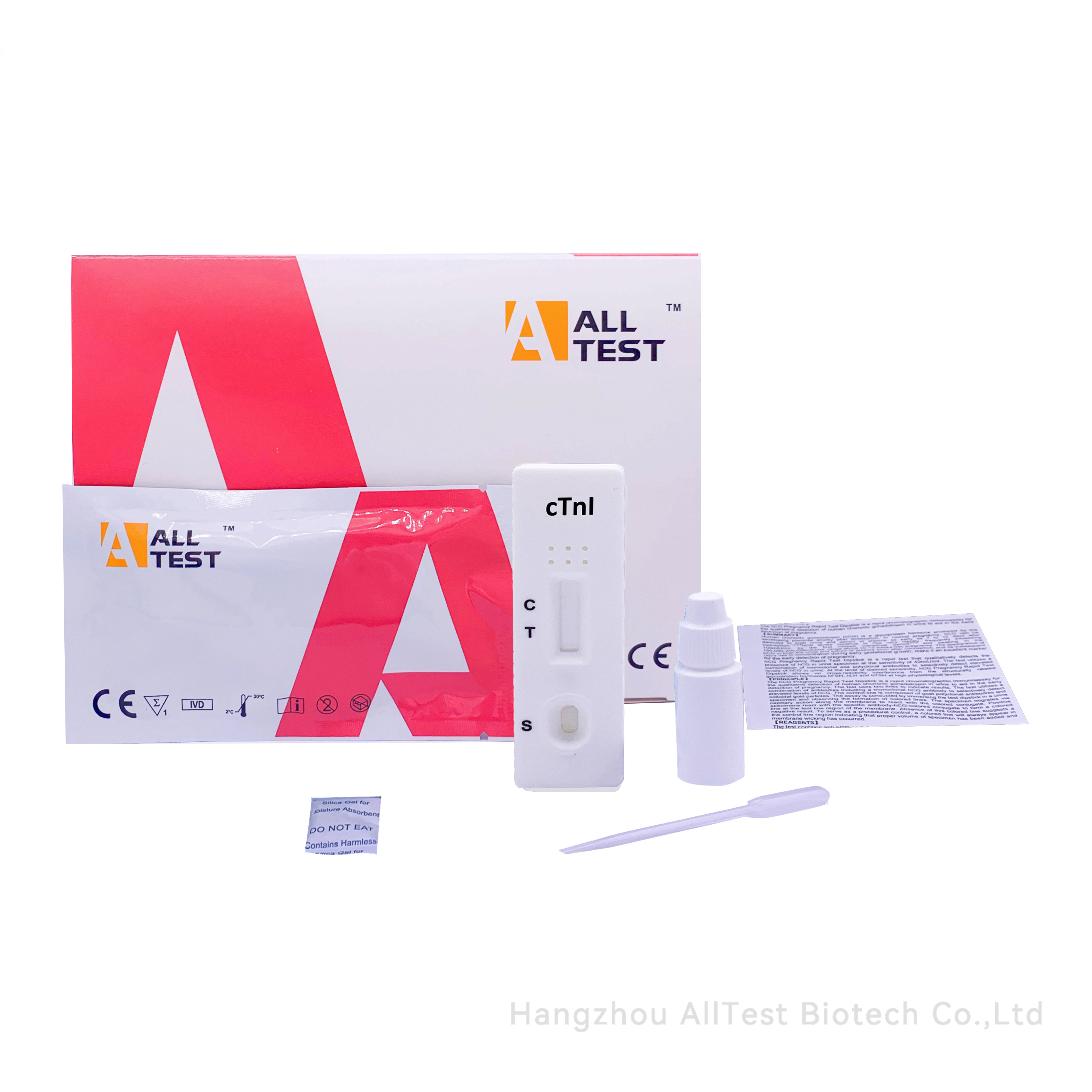 1x/100x ALLTEST Test na detekci srdečního troponinu Počet kusů: 1