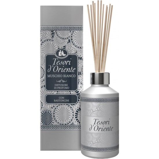 Tesori d'Oriente Difuzér s tyčinkami White musk, 200ml