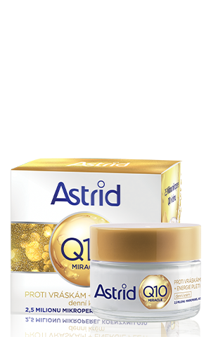 ASTRID Q10 MIRACLE Denní krém proti vráskám s UV filtry, 50 ml