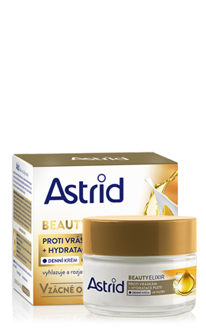 ASTRID BEAUTY ELIXIR Hydratační denní krém proti vráskám s UV filtry, 50 ml