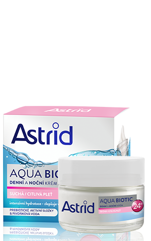 ASTRID AQUA BIOTIC Denní a noční krém pro suchou a citlivou pleť, 50ml