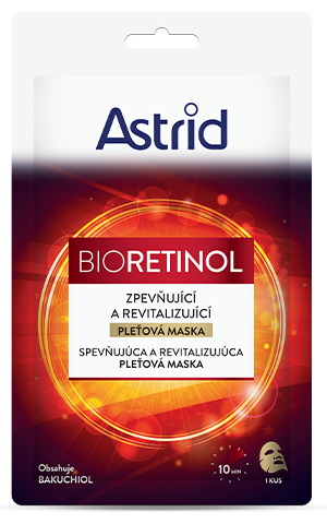 ASTRID BIORETINOL Zpevňující a revitalizující textilní maska, 20ml