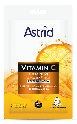 ASTRID VITAMIN C Energizující textilní maska, 1 ks