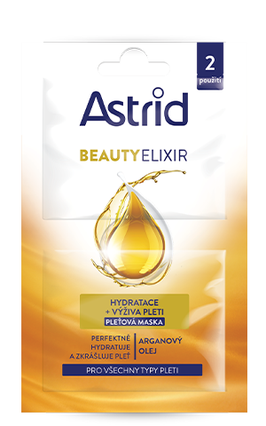 ASTRID BEAUTY ELIXIR Hydratační a vyživující pleťová maska 2x8 ml