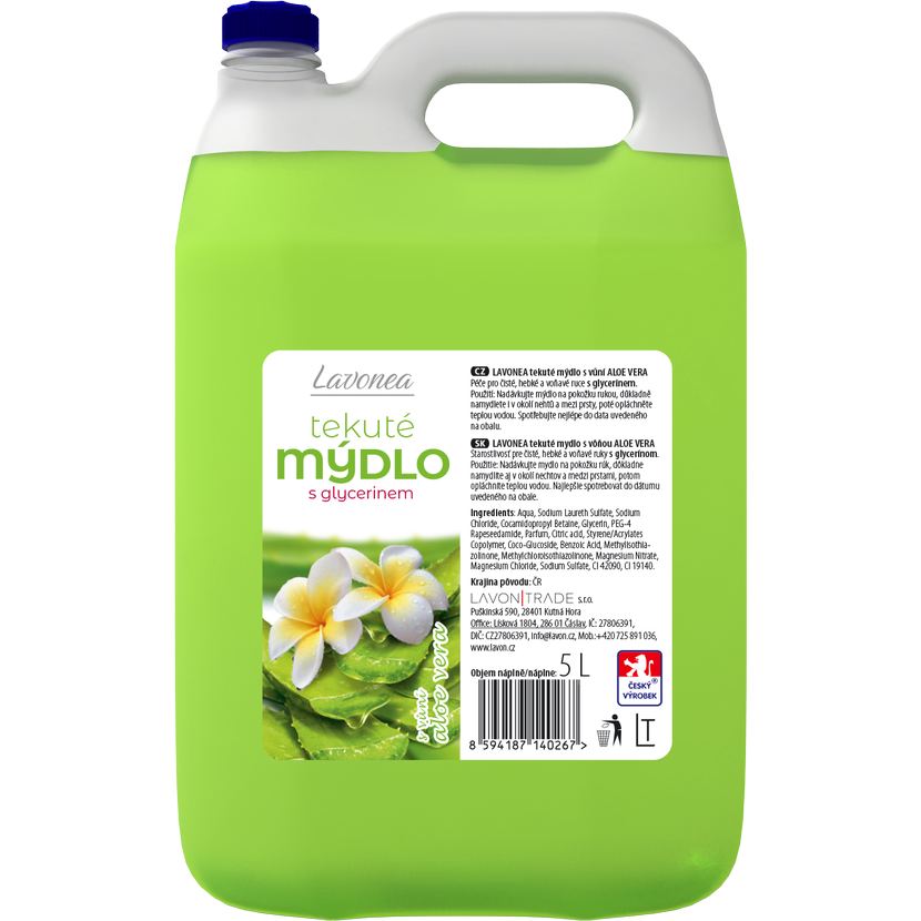 LAVON tekuté mýdlo Aloe Vera, 5l