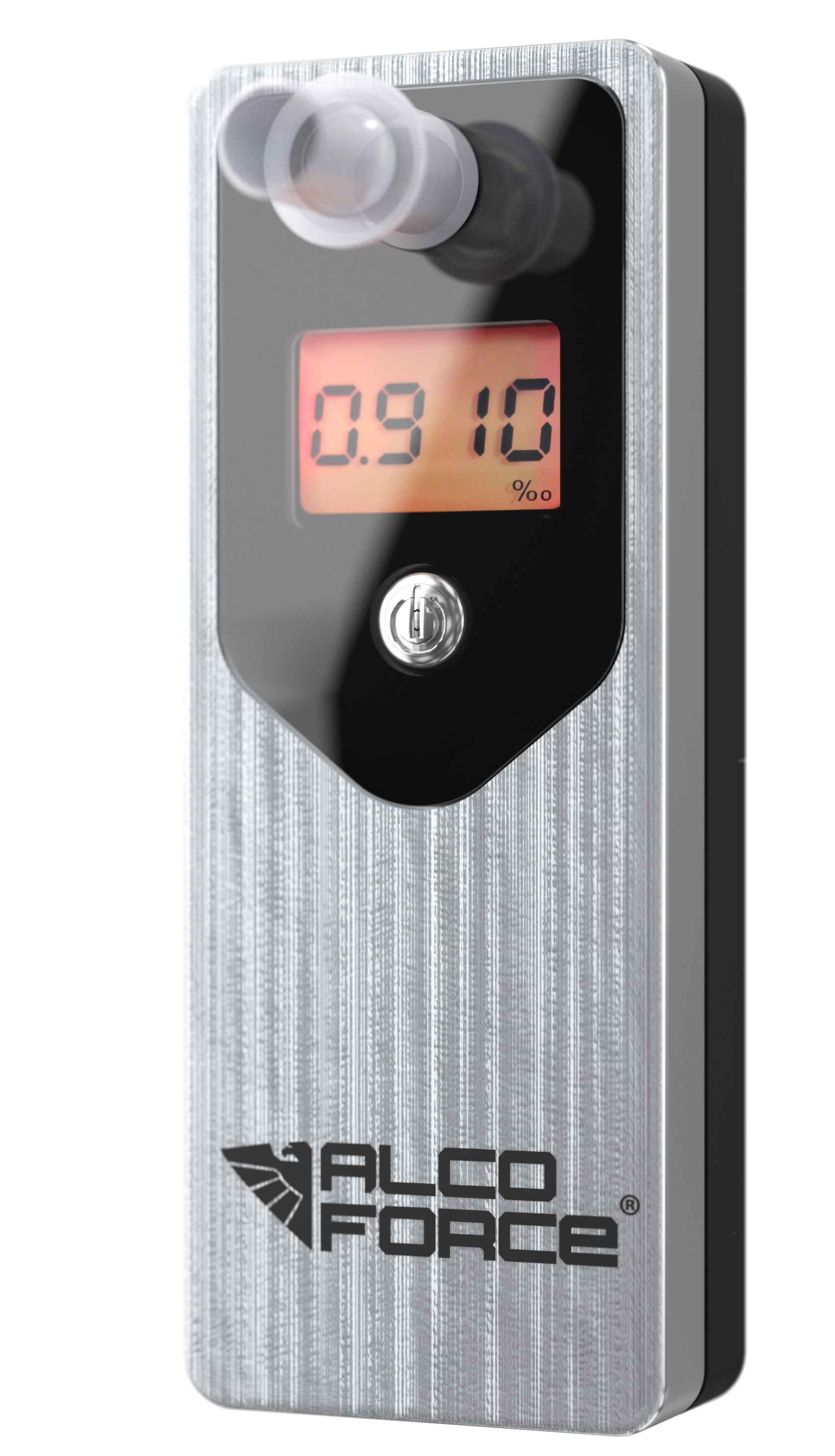 AlcoForce Master alkohol tester, stříbrný