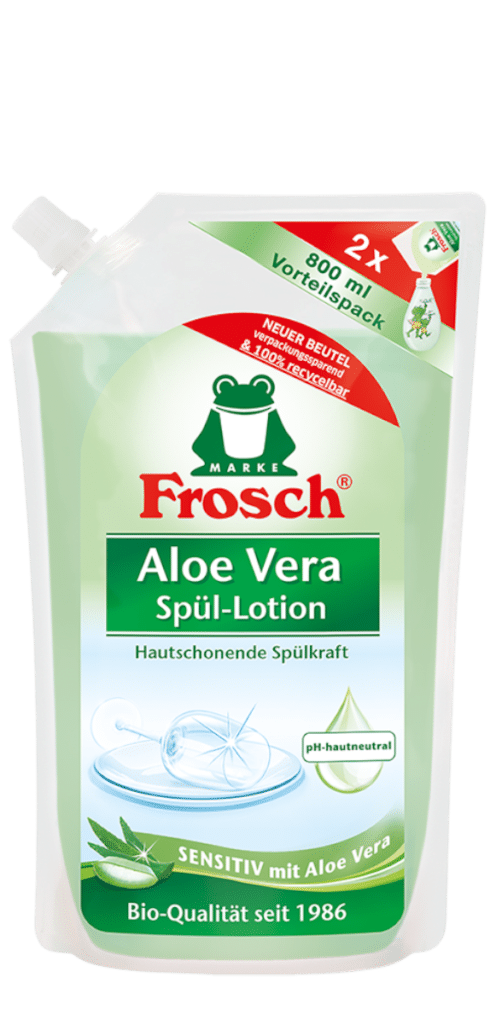 Frosch EKO Prostředek na mytí nádobí Aloe vera – náhradní náplň 800 ml