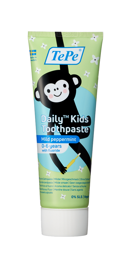 TePe Daily Kids zubní pasta pro děti od 3 do 6 let, 75 ml