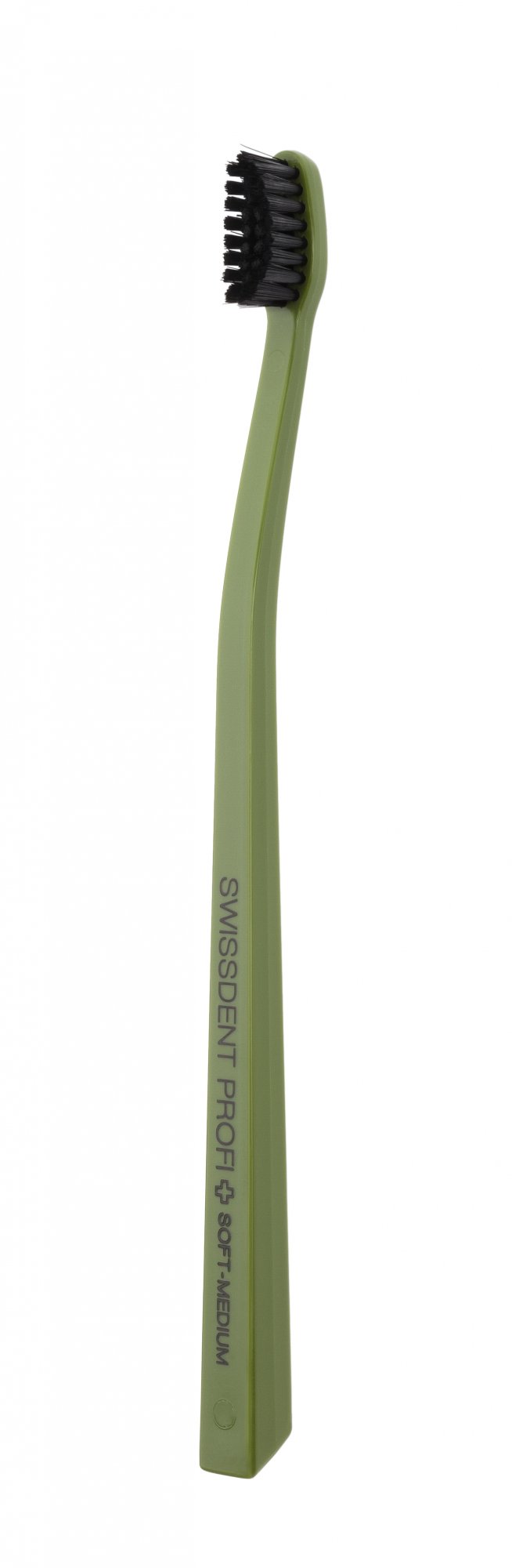 SWISSDENT COLOURS zubní kartáček Soft-Medium, zeleno-černý