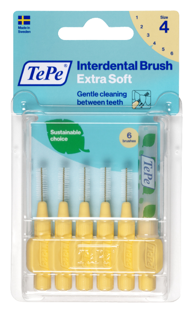 TePe Extra soft mezizubní kartáčky 0,7 mm světle žluté, 6 ks
