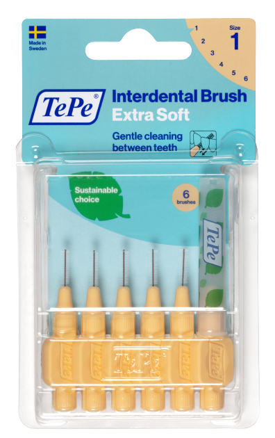 TePe Extra soft mezizubní kartáčky 0,45 mm- světle oranžové, 6 ks