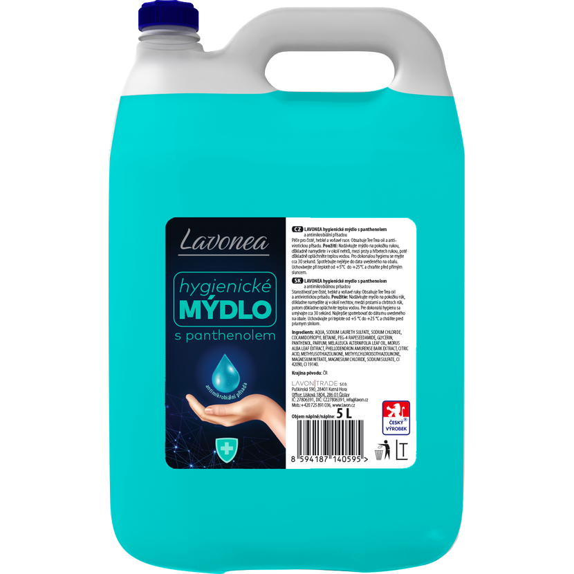 LAVON Hygienické mýdlo s panthenolem, 5l