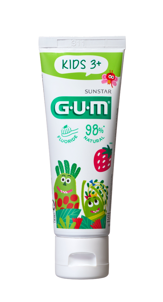 GUM Sunstar GUM Kids zubní gel pro předškoláky Jungle Budies (3 - 6 let), 50 ml