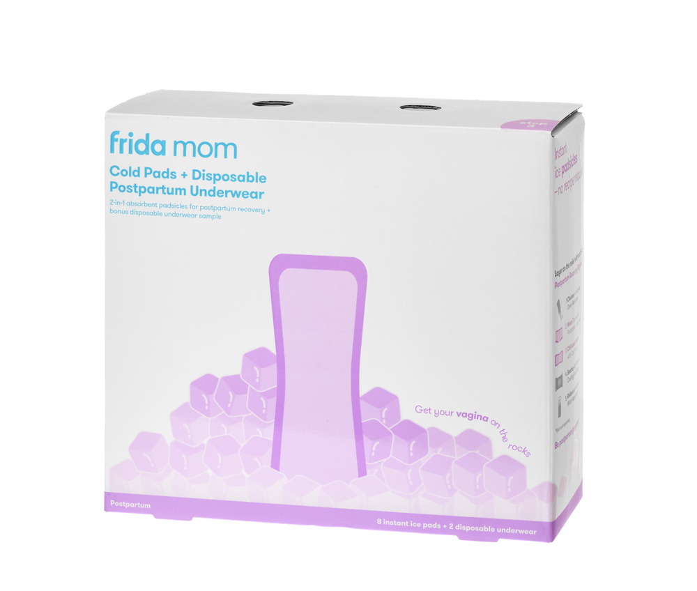 Frida Mom chladicí absorpční Ice Maxi vložky + jednorázové poporodní kalhotky