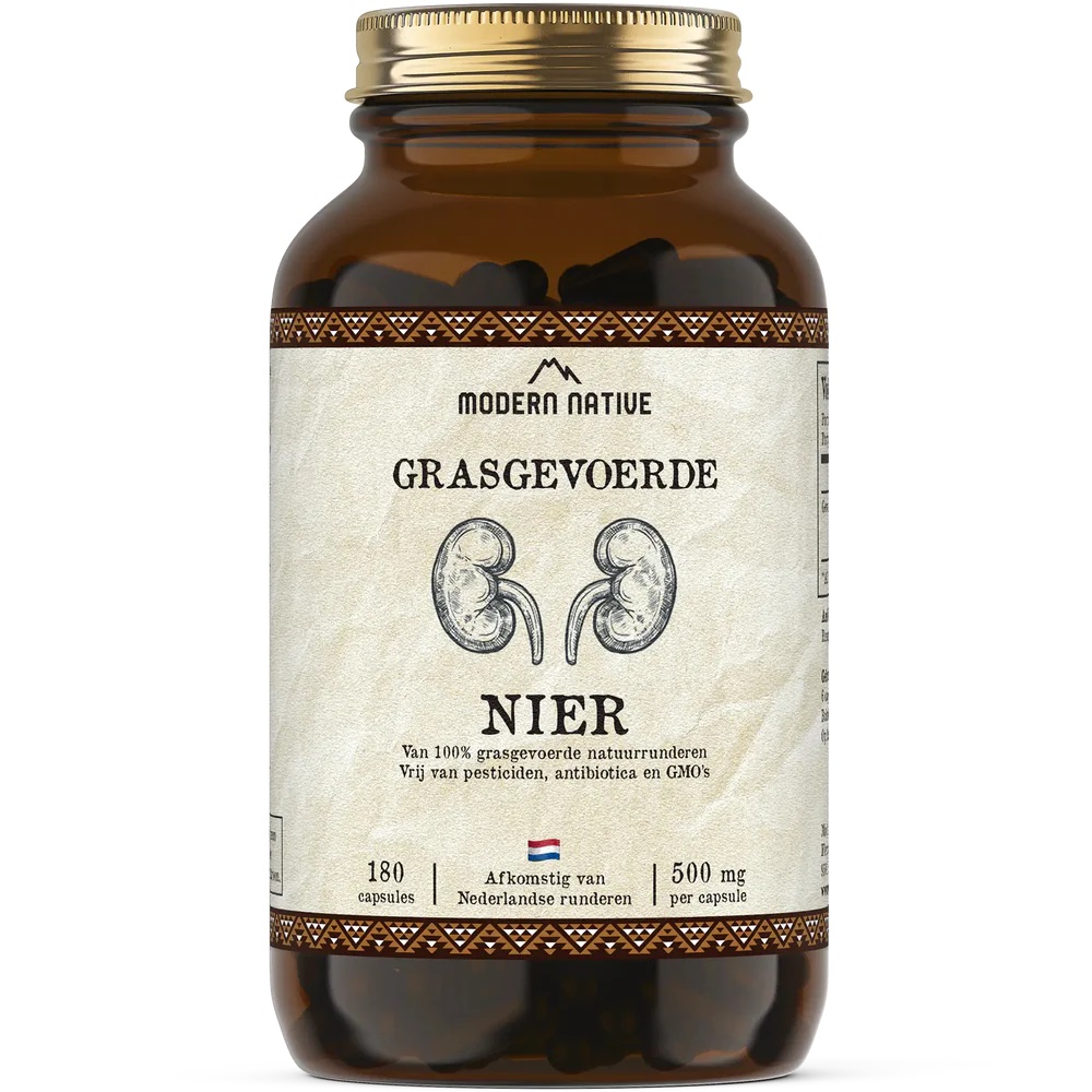 Modern Native Nier Sušené hovězí ledviny v kapslích, 500 mg, 180ks