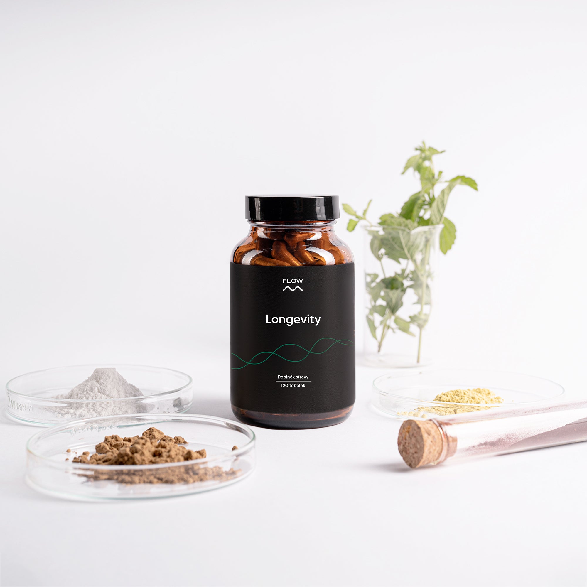 Flow nutrition Longevity 3.0, 120 tobolek