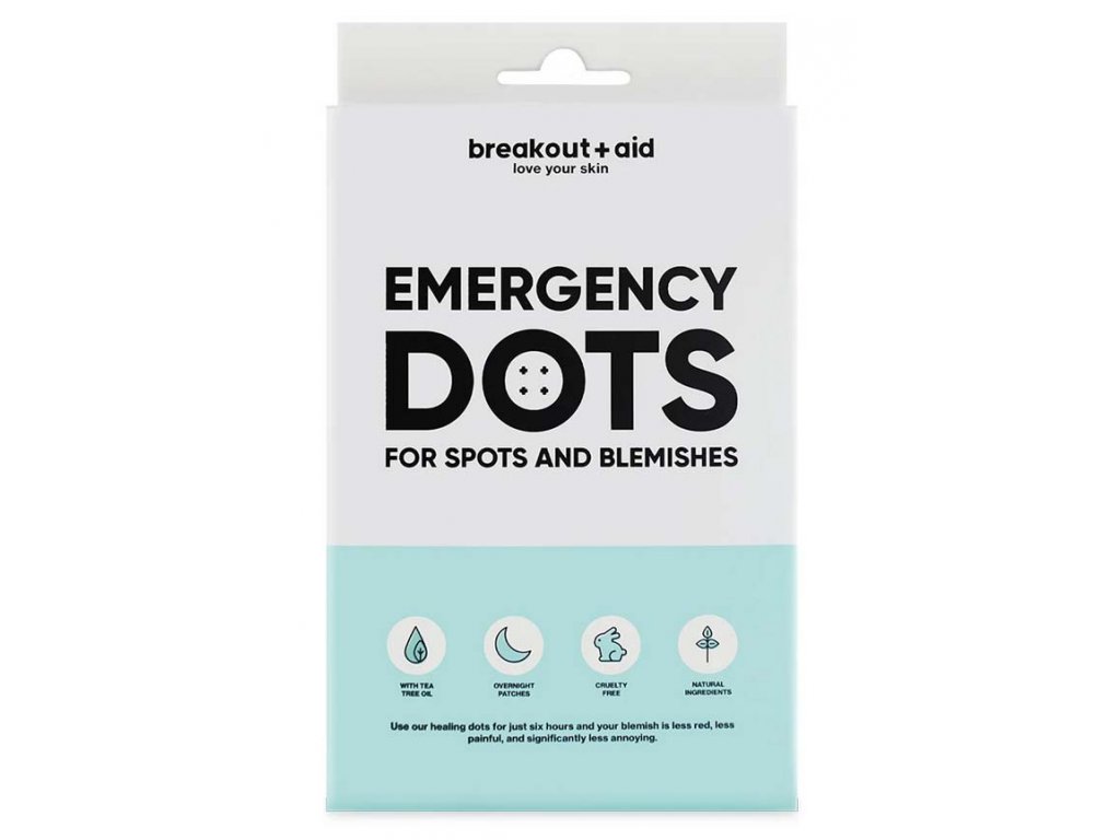 Breakout+aid Náplasti na lokální ošetření akné s tea tree, 72 ks