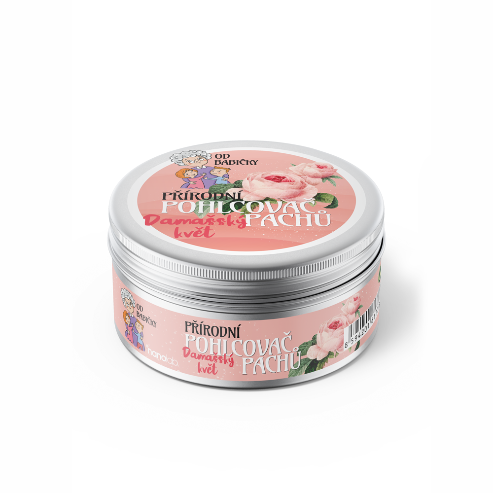 Přírodní pohlcovač pachů OD BABIČKY Damašský květ, 300 g
