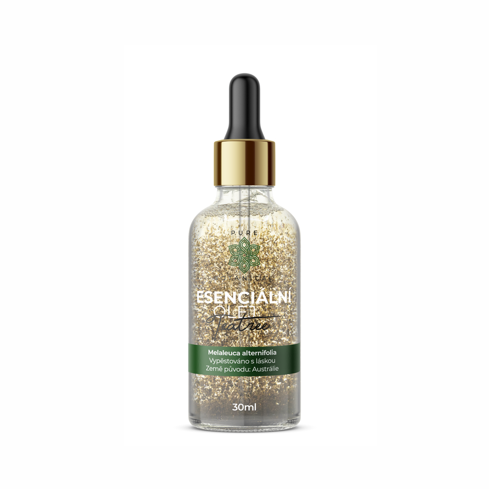 LeFleur 100% přírodní esenciální olej Tea tree s výhonky rostliny, 30 ml