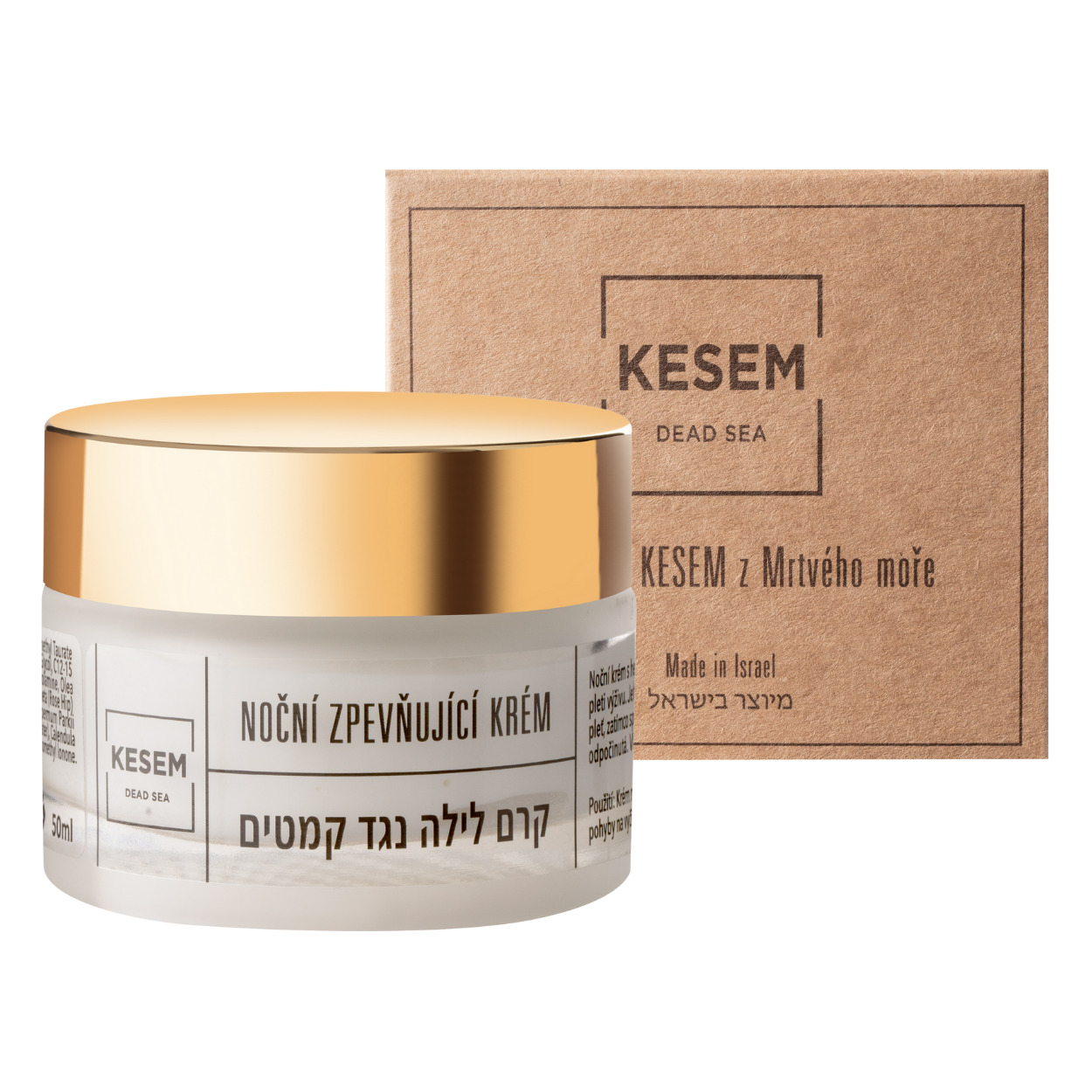 KESEM Dead sea Noční zpevňující krém, 50ml