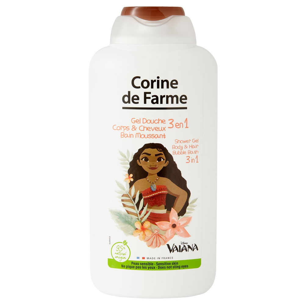 Corine de Farme 3v1 Sprchový gel, šampon a pěna do koupele - Vaiana Disney, 500ml