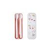 set feeding spoon mepal mio 2 pcs flowers butterflies