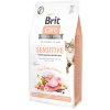 Brit Care Cat krmivo pro kočky bez obilovin pro zdravé trávení s lahodnou chutí krocana a lososa, 7 kg