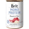 Brit Mono Proteinová konzerva pro psy 100% jehněčí s rýží, 400 g