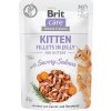 Brit Care Cat Kapsička pro koťata filety z lososa v želé, 85 g
