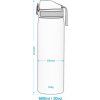 ion8 Leak Proof nerezová láhev Aqua, 600 ml