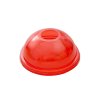 Víčko EKO rPET O95 mm vypouklé s otvorem červené k 0,2 - 0,5 l 50 ks