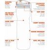ion8 One Touch láhev Aqua, 750 ml