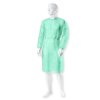 Zdravotnický plášť s elastickými manžetami, 20g, zelená, 10ks