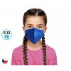 10x Český respirátor FFP2 vhodný pro děti - tmavě modrý