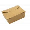 Papírový box EKO na jídlo 128x115x65 mm kraft s chlopněmi 750 ml bal/50 ks
