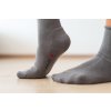 Matex Ponožky s jemným sevřením lemu "Roll-top", tm. šedá, vel.25-26