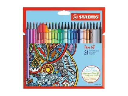 6824-7 Popisovače 24ks Stabilo Pen 68