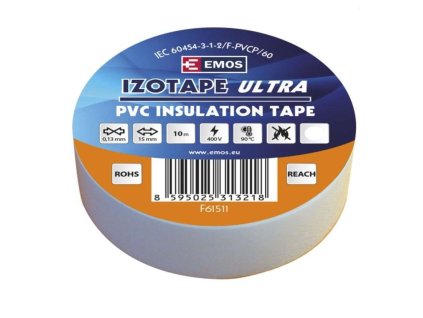 Páska izolačná PVC 15mm/10m biela