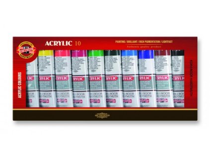 Súprava umeleckých akrylových farieb 10x40ml