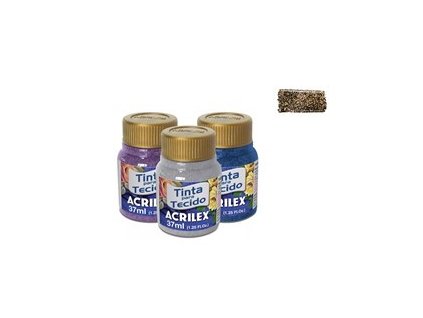 Farba na textil 37ml glitrová Gold 201
