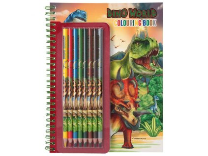 Omaľovánka s ceruzkami Dino World