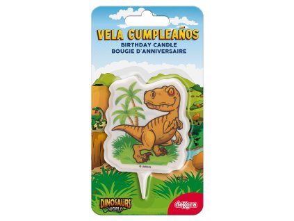 Tortová sviečka T-Rex 2D