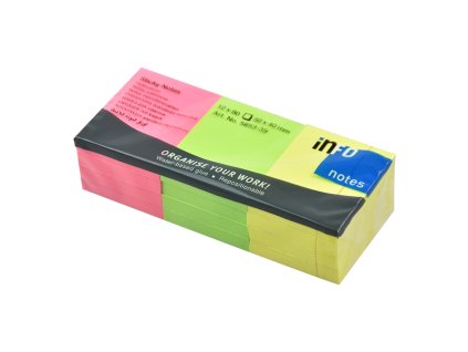 Blok samolepiaci 50x40mm brilantné farby