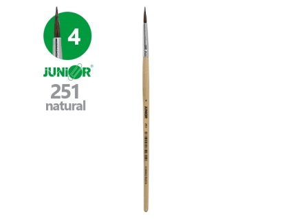 Štetec guľatý JUNIOR č.4 251Natural