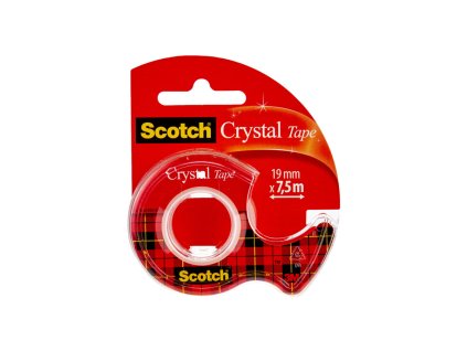 3M Scotch Crystal 19mm x 7,5m s dispenzorom