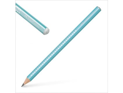 Grafitová ceruzka JUMBO Sparkle/tyrkysová
